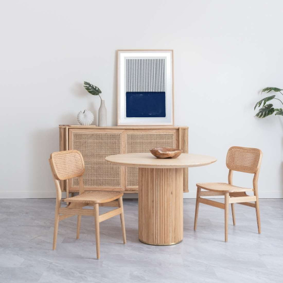 SEN Dining Round Table, Teak, D100 (1 left) SEN Dining Round Table, Teak, D100 (1 left)